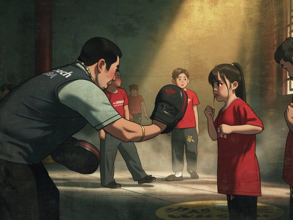 Sanda/Self Defense at Wushu Unlimited, animated illustration