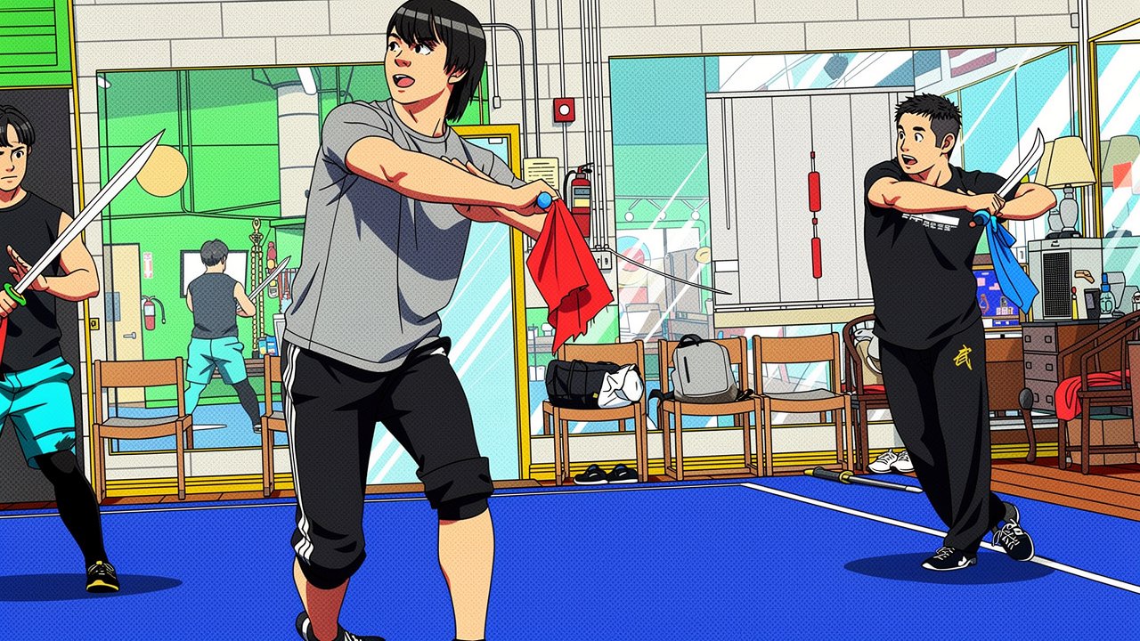 Adult Wushu at Wushu Unlimited, anime illustration